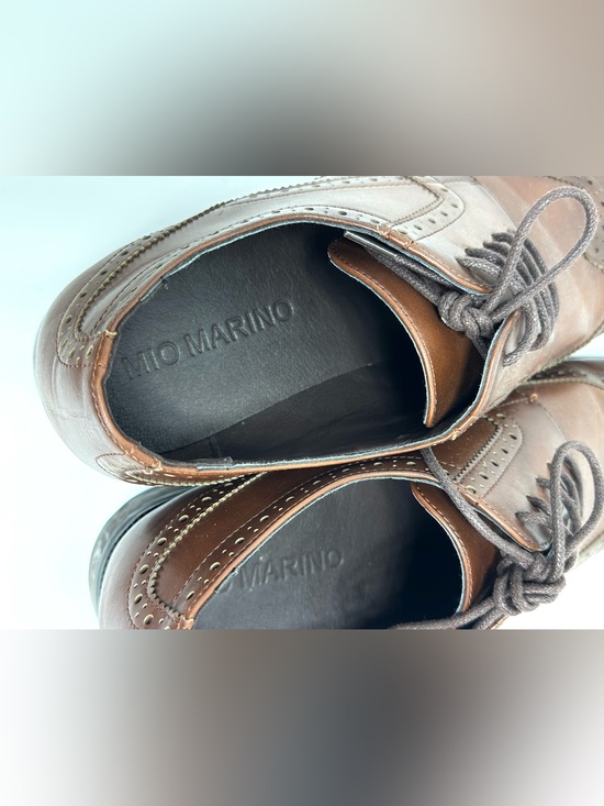 Mio Marino Brown Wingtips Oxford Dress Shoe 12 main image 9